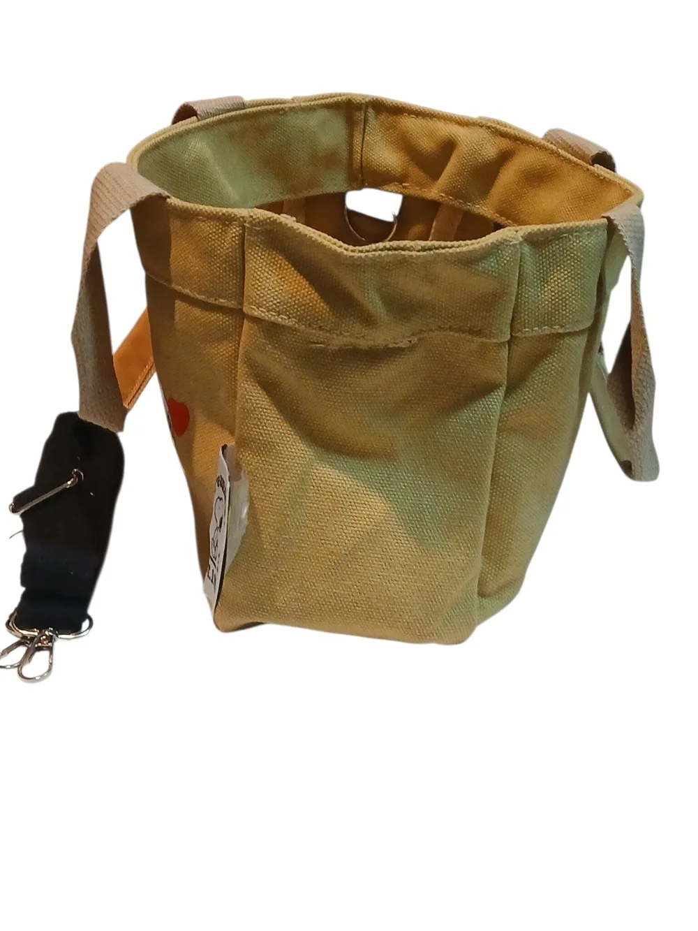 Peanuts -ECO Friendly Snoopy With a Heart on This Khaki Crossbody/Handbag 10 X 7